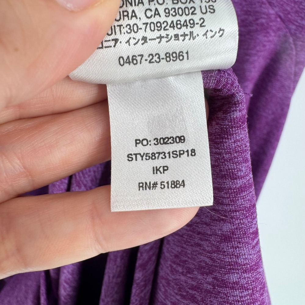 Patagonia Seabrook Bandha Dress Purple Heather Sz S Outdoor Gorpcore Athleisure - Picture 12 of 13